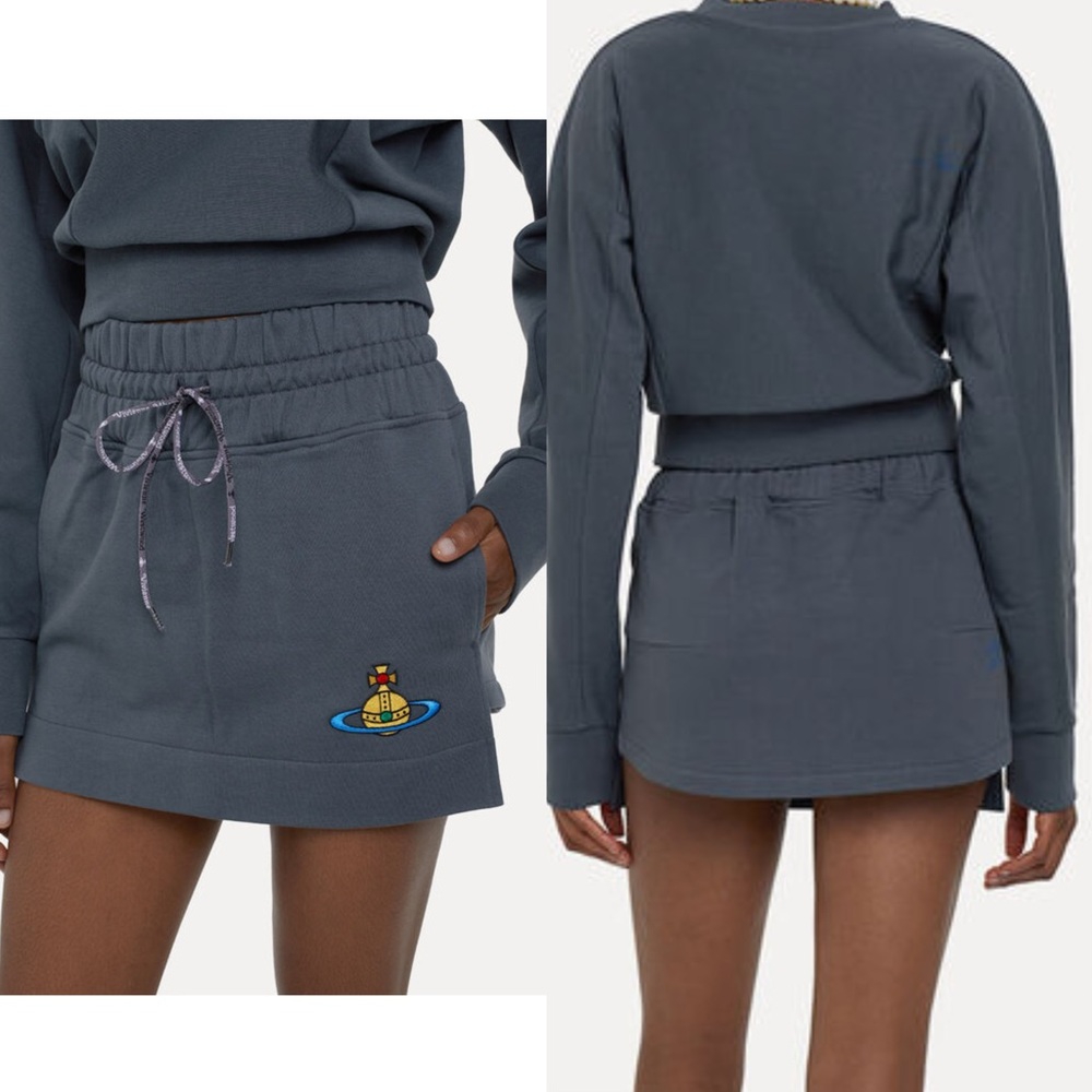 NWT Vivienne Westwood Pure cotton Boxer Mini Skirt in Size Medium
